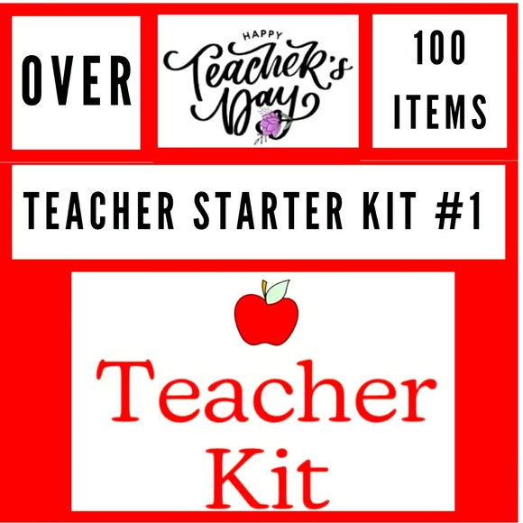 NWT: Teacher Mini Starter Kit Over 100 Items - Picture 1 of 8